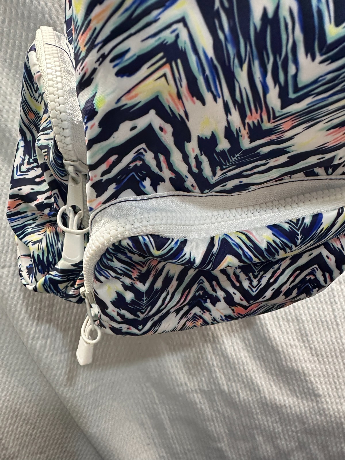 Vibrant Abstract Print Mini Backpack - Drawstring… - image 3