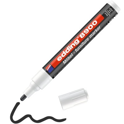 edding 8900 Möbelmarker schwarz Möbel Marker 1,5-2mm Rundspitze Reparaturstift