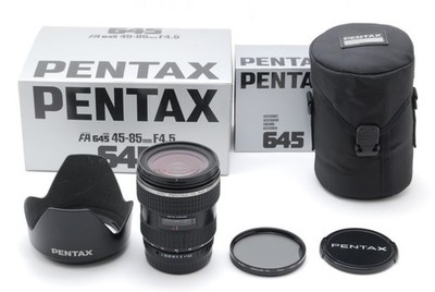 PENTAX-A 645 ZOOM 45-85mm F4.5 レンズ Almost Unused in BOX ] SMC Pentax FA 645 Zoom 45-85mm F4.5 for 645