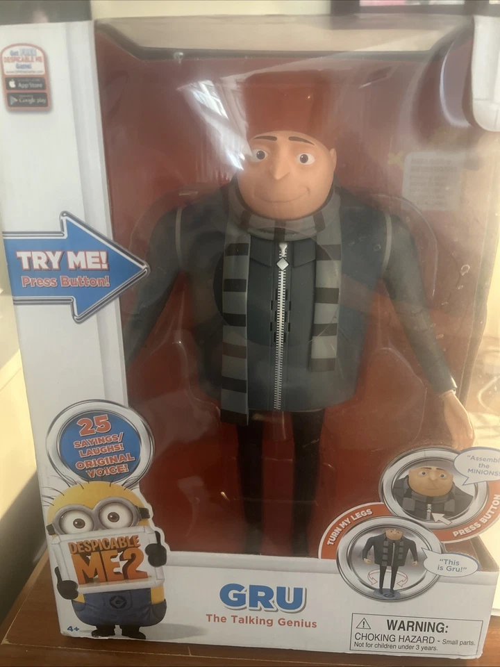 Экшн-фигурка Despicable Me 2 Gru The Talking Genius 11 дюймов НОВАЯ В КОРОБКЕ коллекционная - Изображение 2 из 4