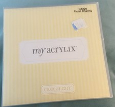 Close To My Heart My Acrlix stamp set C1226 Floral Charms Used Flowers