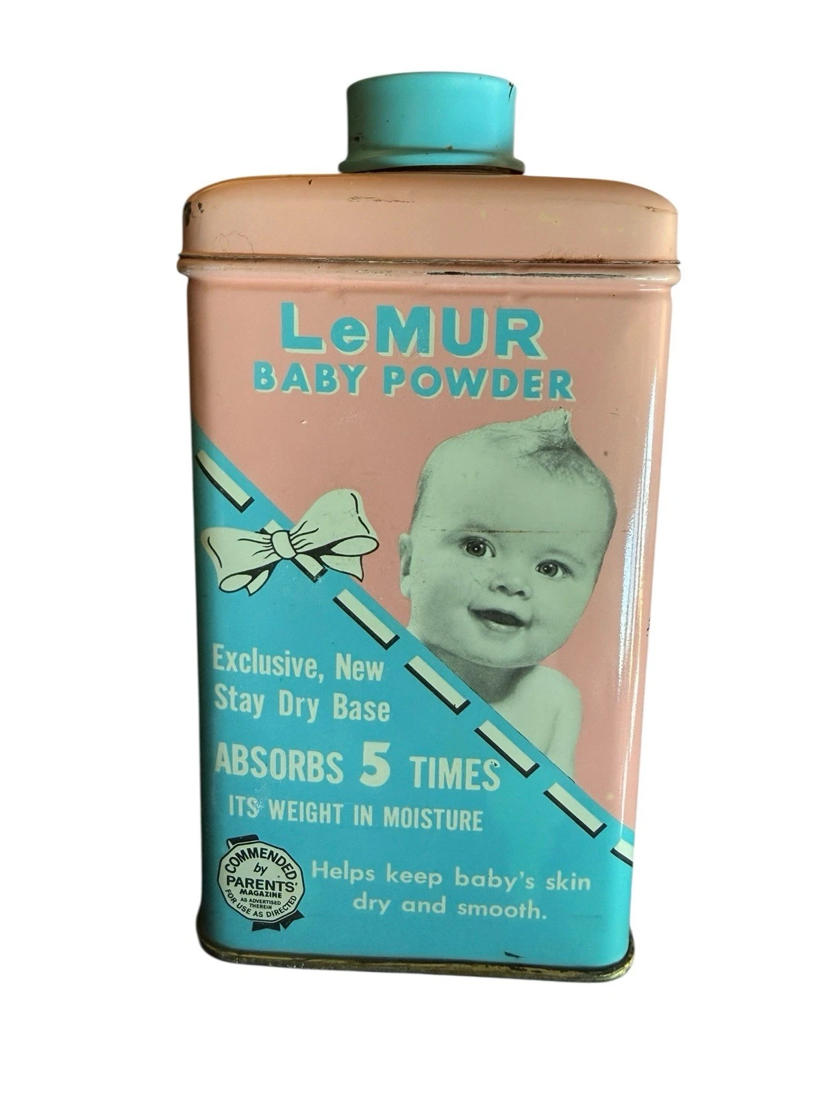Lemur Baby Powder Talc Formula 4 Oz Vintage Collectible Baby Metal Tin HTF
Opens in a new window or 