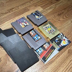 Nintendo NES Game Lot (4) Tetris 2 Mario/Duck Hunt Bowling w/ manual