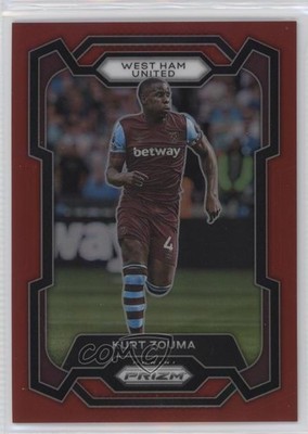 2023-24 Panini Prizm Premier League Red Prizm 82/199 Kurt Zouma #219 0kq