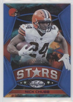 2021 Certified Stars Mirror Blue 55/75 Nick Chubb #CS-7 1f60