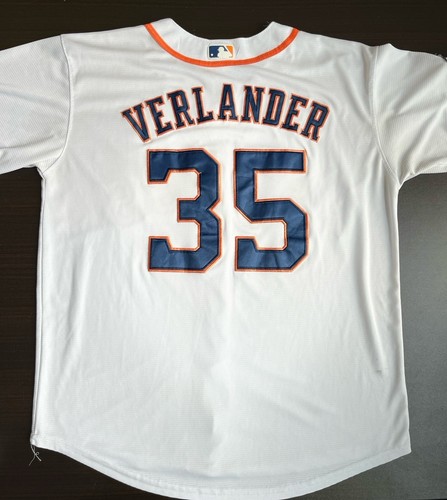 Majestic Houston Astros 2017 World Series Verlander #35 Men’s 2XL (24.5x31) - Picture 9 of 11