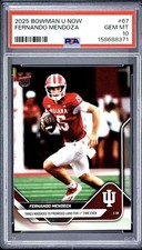 2025 Bowman U Now Fernando Mendoza #67 Takes Hoosiers To Promise Land PSA 10 QTY