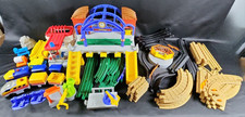 GeoTrax Fisher Price HUGE LOT of 49 - Trains, Track, Buildings, Central Station.
