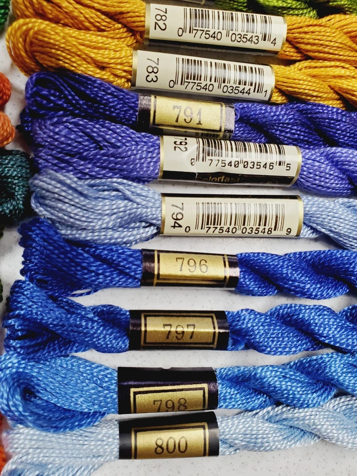 50 DMC Skeins #5 Perle Embroidery Floss Lot of 50 Different Colors A - Image 4 of 4