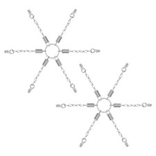 1 Pair Tire Chain Tensioners, Trunk Spring Tighteners, Garden One Size 