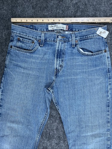 Vintage Levis Jeans Herren 34X32 Dunkelblau Denim Hose 527 Bootcut Loose Cowboy Y2K - Bild 8 von 15