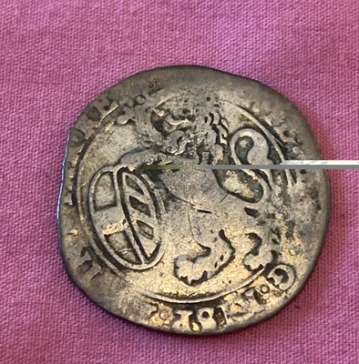 Colonial Silver King Philip IV of Spain 1624 Spanish Netherlands Ungraded Raw