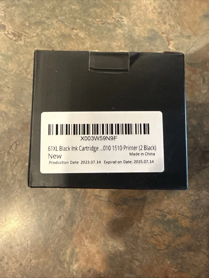 Paquete de 2 tintas 61XL para HP Envy 6000, 6400, DeskJet 2752 4152 61 XL Set Combo Foto 2 de 2