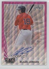2021 Leaf Metal Draft 1990 Leaf Pink Wave 6/10 Blaze Jordan #LA-BJ1 Auto uk2