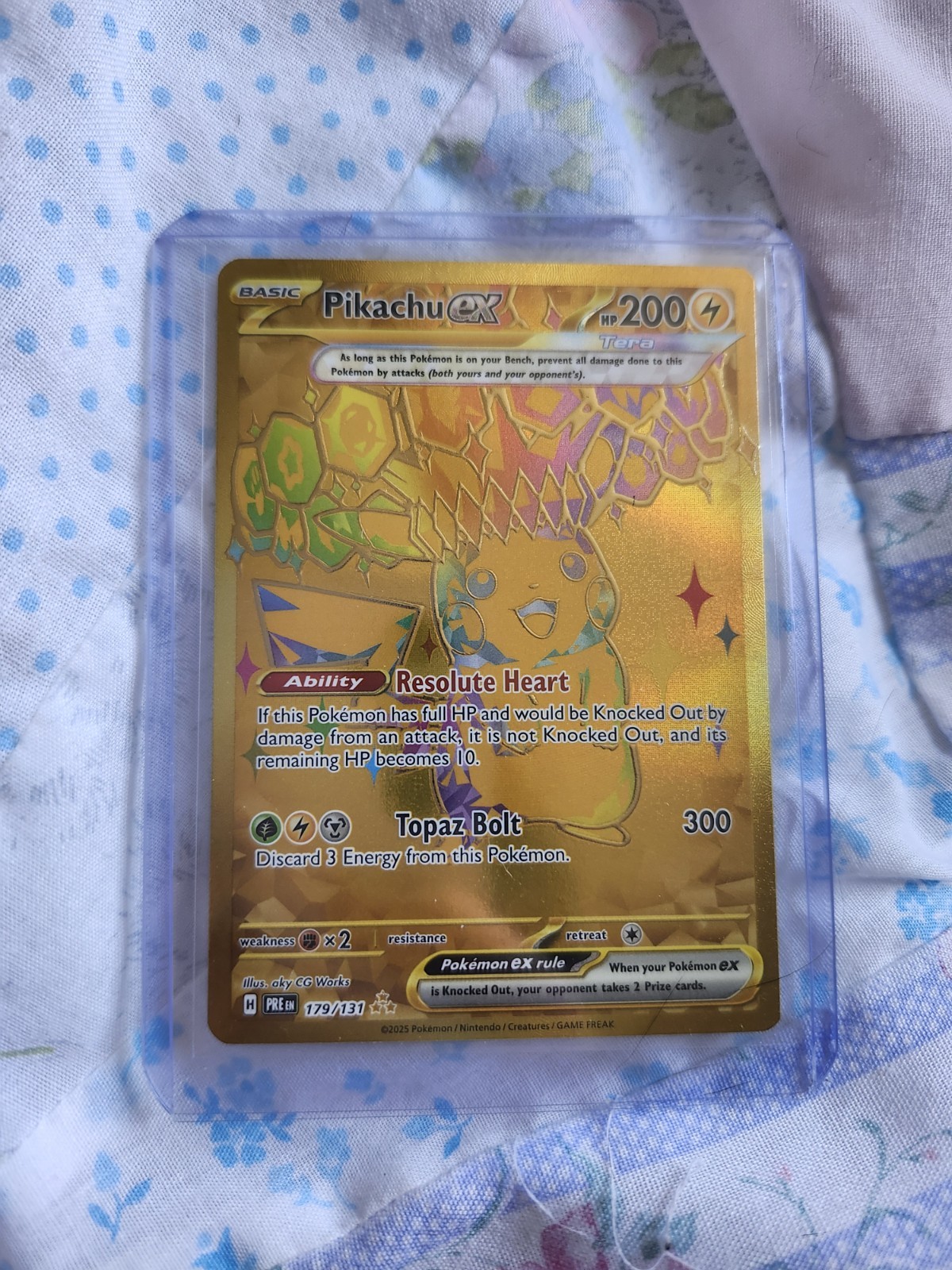 Pikachu EX 179/131 Prismatic Evolution Hyper Rare Lightly Played