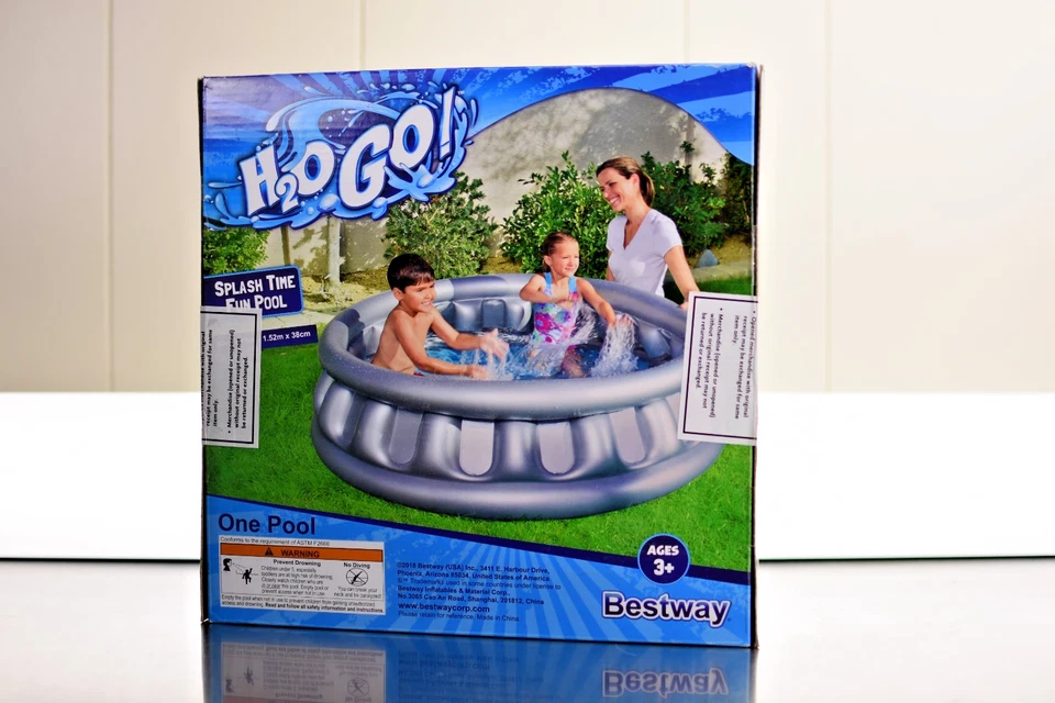 H2O GO Nave Espacial Inflable Inflable Niños Piscina GRIS Nuevo En Caja Foto 2 de 2