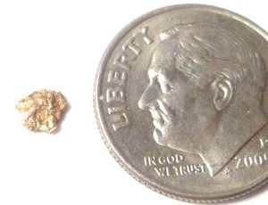 Natural Placer Gold Nugget .100 grams Alaska Gold