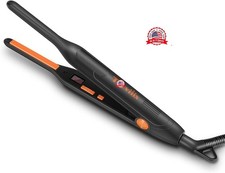 Small Flat Iron for Short Hair, Temperature Adjustable Pencil Flat Iron Fast ...