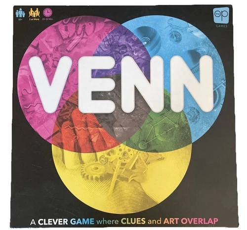 VENN Team Party Famiglia Parola Indovina Gioco da Tavolo Codificato a Colori