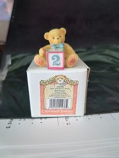 Cherished Teddies Bear Number 2 Block 1997 Enesco Collectible 302848