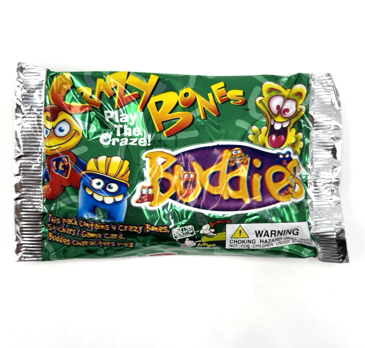 1 sealed 1998 BUDDIES Series pack Gogos Crazy Bones made in Spain