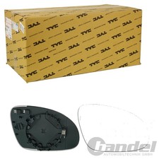 TYC SPIEGELGLAS RECHTS beheizbar konvex für VW GOLF 5 PASSAT 3BG 3C SHARAN