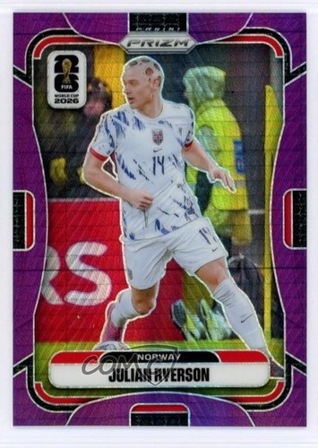 2026 Panini Prizm FIFA World Cup Purple Hyper Prizm 32/299 Julian Ryerson #332