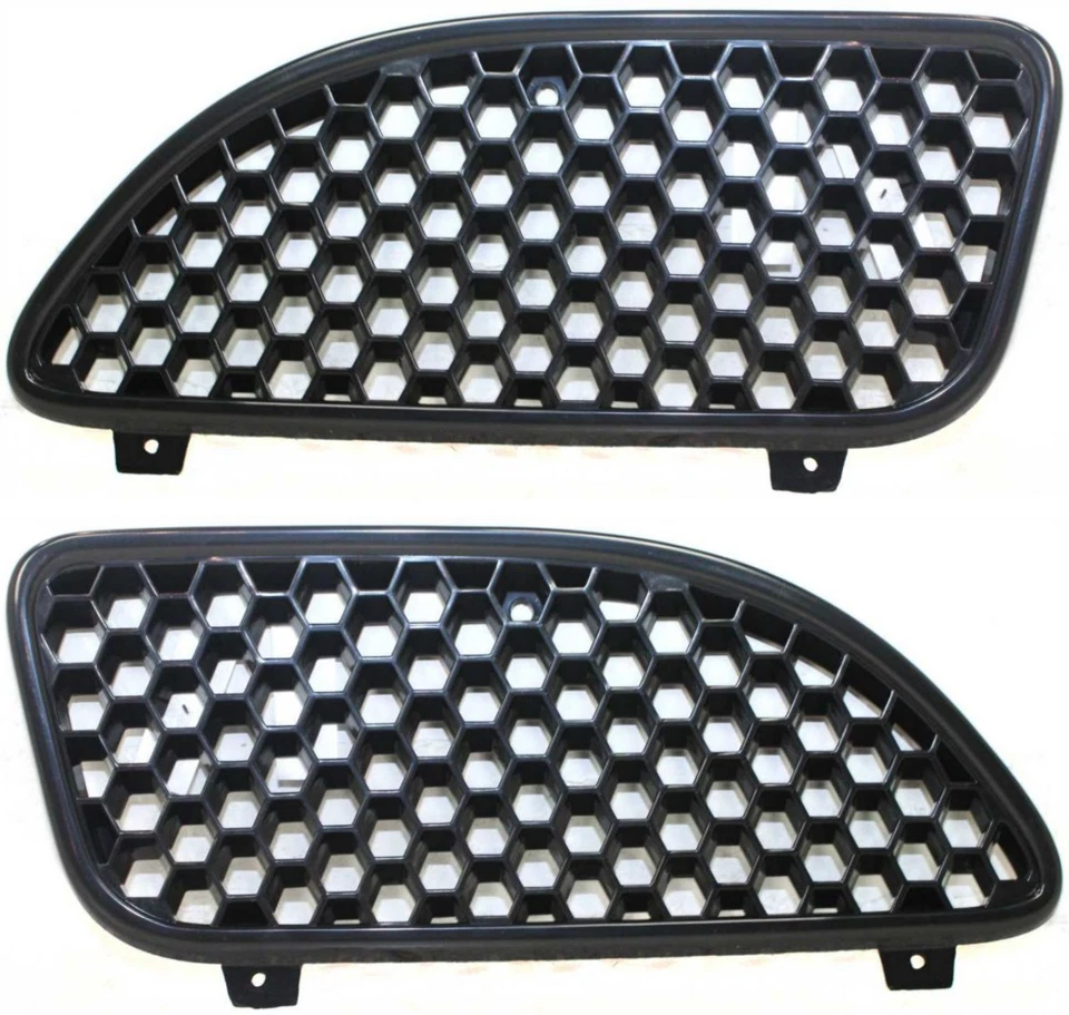 For 02-05 Grand AM (SE Model) Coupe & Sedan Front Grille Assembly Black SET PAIR Foto 4 de 4