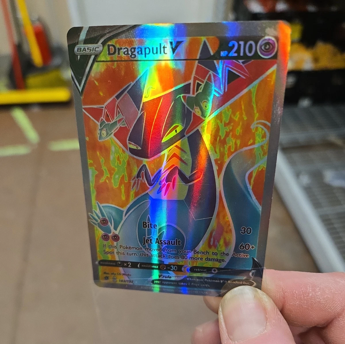 dragapult v pokemon card value Dragapult V 183/192 Swsh02: Rebel Clash for sale
