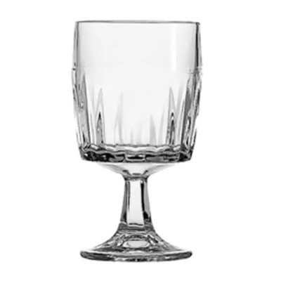 Anchor Hocking 80011 Breckenridge 10.5 oz Clear Glass Footed Goblet - 3 Doz
