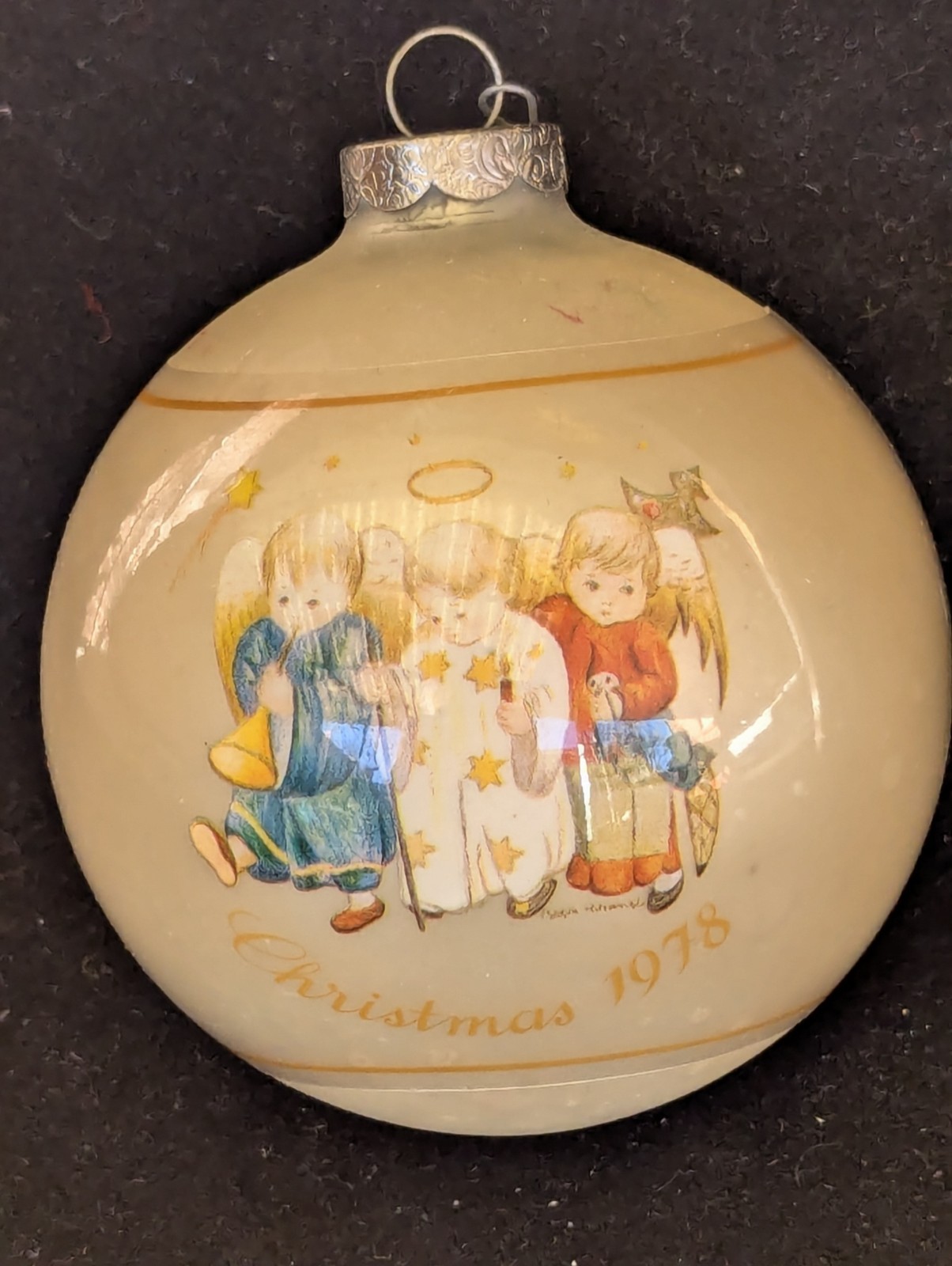 Vtg Schmid Heavenly Trio Christmas Ornament 1978 By Sister Berta Hummel 5th Ed