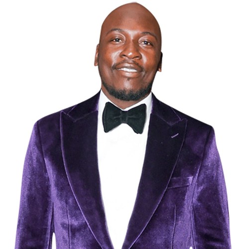 Emmanuel Sonubi (Purple Suit) Half Lichaam Buddy Knipsel - Afbeelding 1 van 3