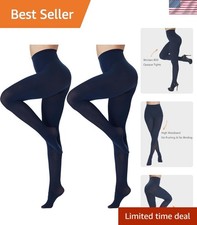 Plus Size Women's Opaque Tights - Ultra Soft High Waist Pantyhose, 30 Colors