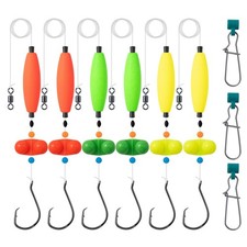 6PCS Catfish Rigs Catfish Float Rigs Catfishing Tackle Santee Rig Circle Hook...