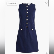J.Crew Linen-blend button-front mini dress 2