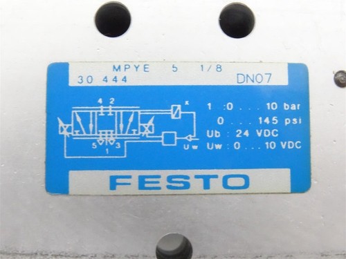 FESTO MPYE-5-1/8-HF-010-B VALVE - Picture 2 of 2