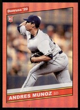 2020 Donruss Red Holo #237 Andres Munoz RC Rookie San Diego Padres