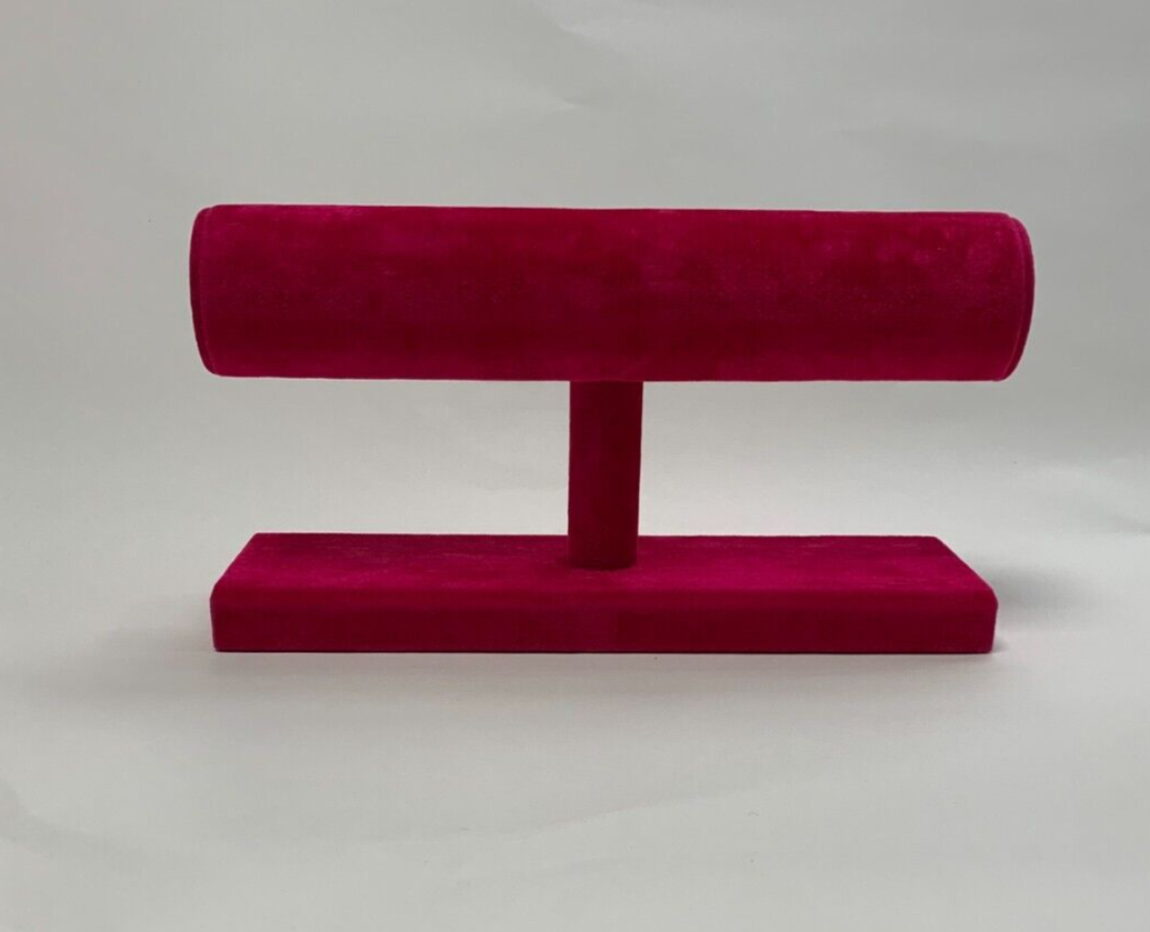 Single Bangle/Bracelet Jewellery Stand (Cerise pink) Jewellery Display Handmade