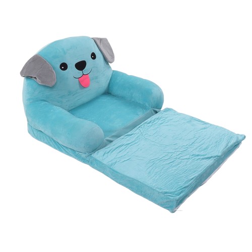 (2 Tiers)Blue Puppy Children's Sofa Convertible Sofa To Lounger Dual Use - Picture 22 of 23