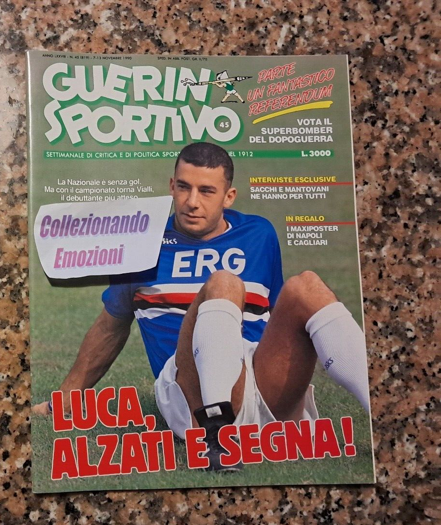 Revue Guerin Sportivo N°48 - 1990 - Genoa, Bari, Parma - Poster Story - Italie