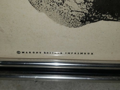 Joan Miro ""Galerie Maeght"" 1961 Litiografia Corniciata - Foto 7 di 7