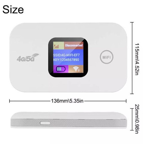 Wireless 4G/5G LTE Mobile Hotspot Router Unlocked WiFi Portable MiFi-Broadband - Bild 7 von 8