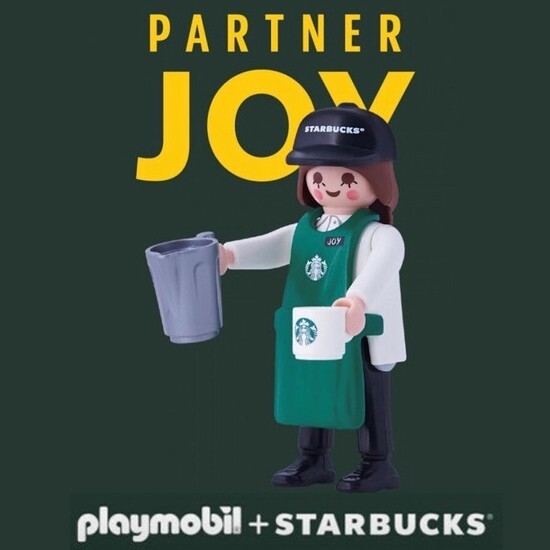 STARBUCKS Korea x PLAYMOBIL Starbucks Partner Barista Joy Figure