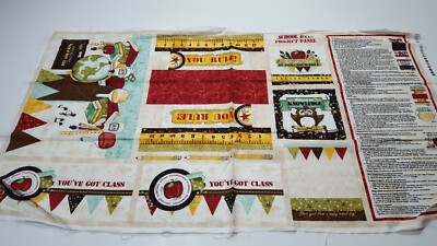 School Days Panel 23x42 Kelly Mueller Red Rooster Blocks Projects