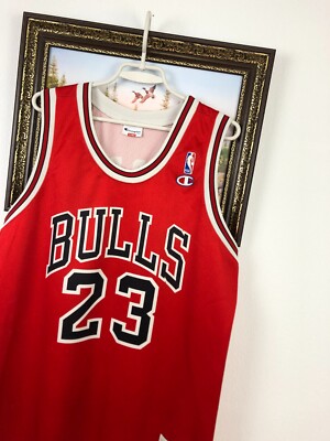 Vintage Champion Chicago Bulls NBA 23 Jordan Jersey Shirt Rare