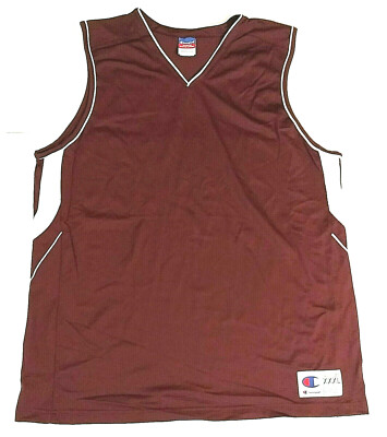 Champion Free Throw Double Dry Basketball Jersey, Maroon/White, XXXL, Free Ship!