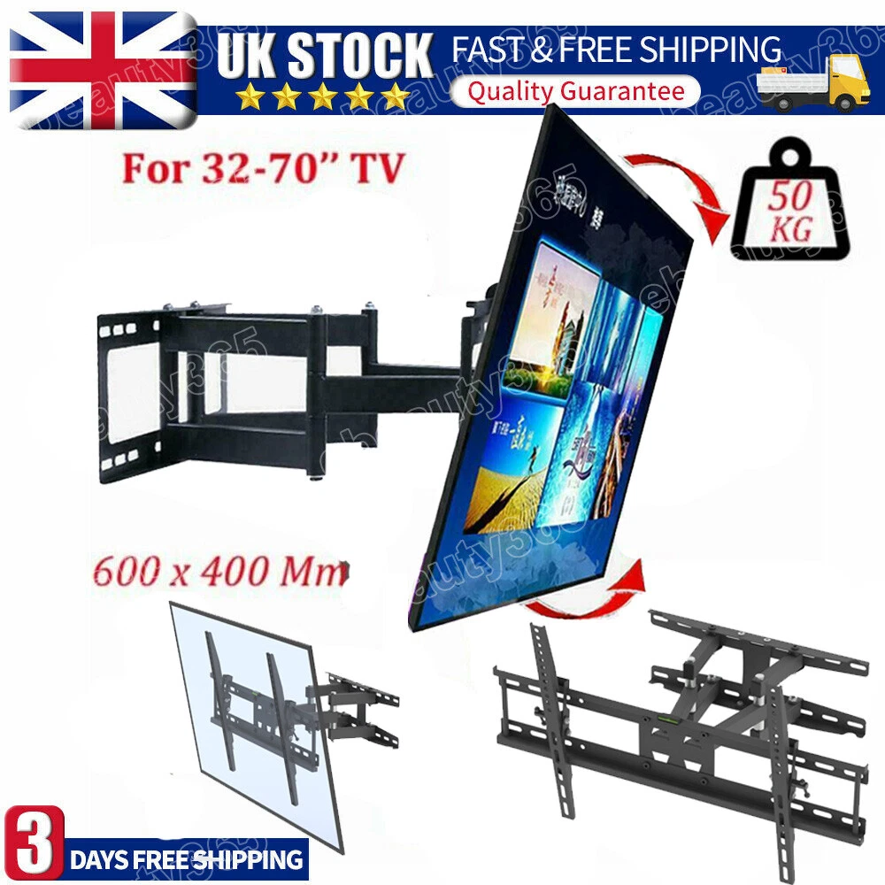 Heavy Duty TV Wall Corner Mount Bracket for Samsung Sony 30 75