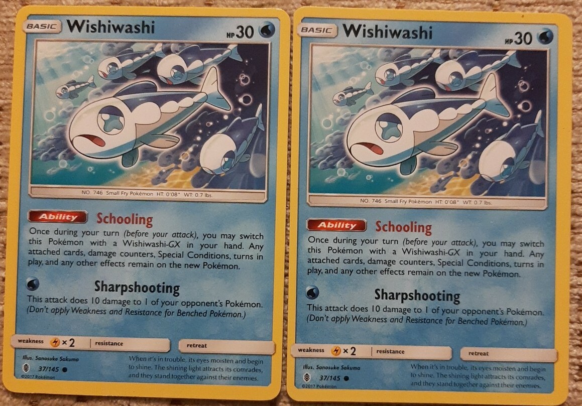 Pokemon Card Hour of The Guardian No. 37/145 Wishiwashi Pokemon Card Hour of The Guardian No. 37/145 Wishiwashi
