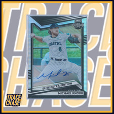 2022 Panini Elite Extra Edition Baseball Michael Knorr Signatures #75 (D)