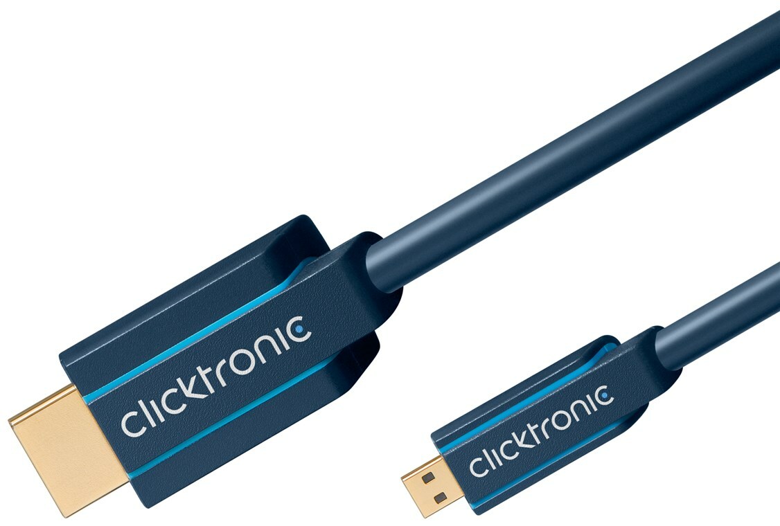 Thumbnail - Clicktronic Casual Hdmi/micro-hdmi Adapterkabel Mit Ethernet 1-5m
